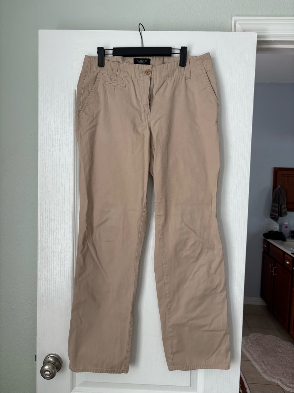 Talbots Men's Straight-Leg Chino Pants - Tan